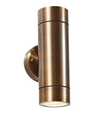 Forum Zinc Brac Solid Brass IP54 Up and Down Wall light | ZN-41102-RBRS