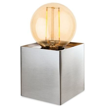 Firstlight Richmond Brushed Steel Table Lamp | 5926BS
