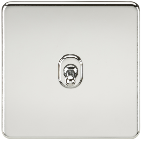 Knightsbridge Screwless 10A 1G Intermediate Toggle Switch Polished Chrome SF12TOGPC