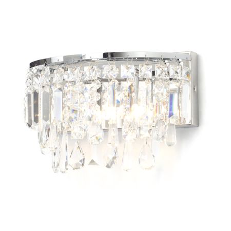 Forum Spa Pro Bresna Crystal Glass Wall Light | SP-25203-CHR