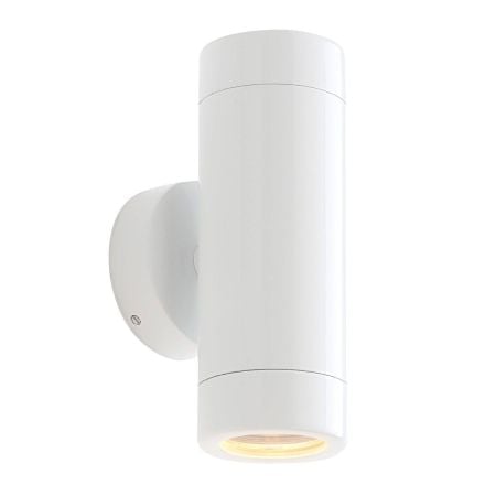 Saxby ST5008W Odyssey IP44 Up & Down Wall Light Gloss White