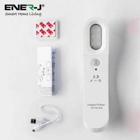 Ener-J Rechargeable Sensor Light with Photocell & PIR Sensor | T726