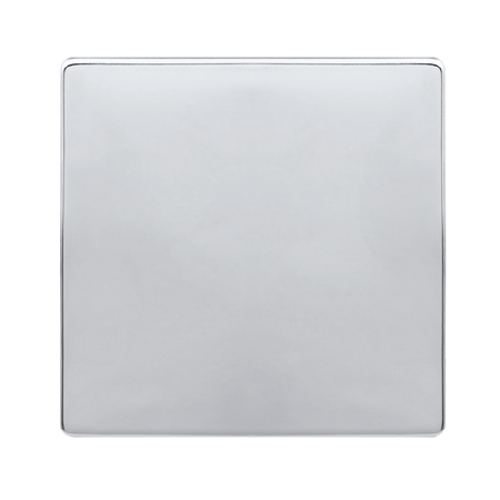 1 Gang Blank Plate - Polished Chrome Cover Plate