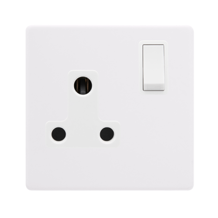 Click Definity Screwless 15A Round Pin Switched Socket | SFPW034PW