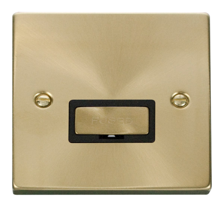 Click Deco Satin Brass Unswitched Fused Spur Vpsb750bk