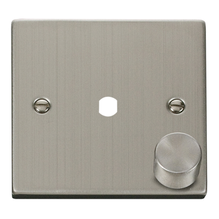 Click Deco Stainless Steel Single Dimmer Plate And Knobs | Vpss140pl