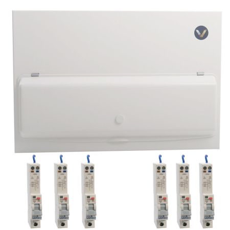 Verso Main Switch 14 way SPD AFDD Loaded Consumer Unit 100A MS | VCP12MXAFDD