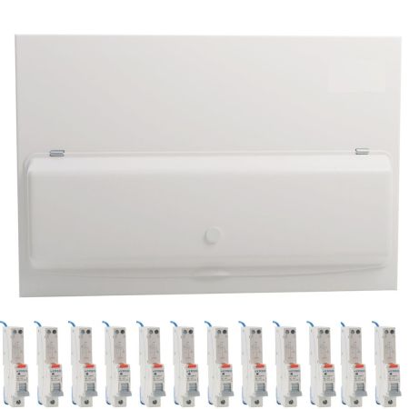 Verso Main Switch 22-Way SPD Fully Loaded RCBO Consumer Unit 100A MS | VCP20MXLOAD