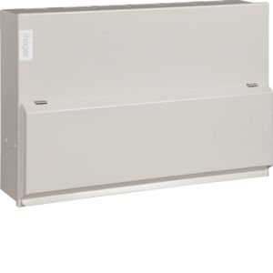 Hager Design 12 Way Dual 100A RCD Split Load Metal Consumer Unit (Round Knockouts) | VML966RK