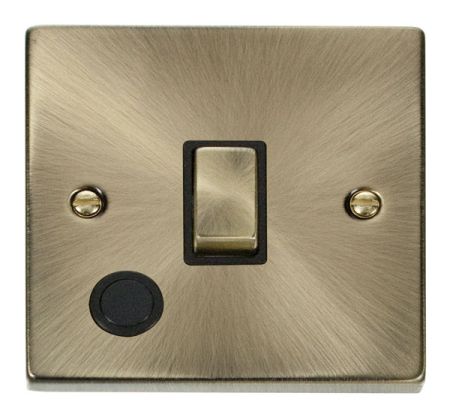 Click Deco Antique Brass 20A 1G DP Ingot Switch With Flex Out | VPAB522BK