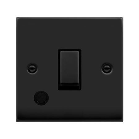 Click Deco Matt Black 20a DP Switch C/W Flex Outlet | VPMB522BK
