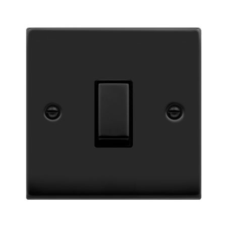 Click Deco Matt Black 20A Double Pole Switch | VPMB722BK