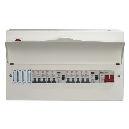 Wylex Surge Protected 14 Way Flexible Consumer Unit with 8 MCBs | WNM1773/1