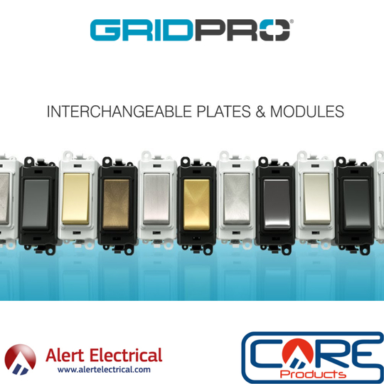 CLICK GridPro Frontplates and modules now in stock at Alert Electrical