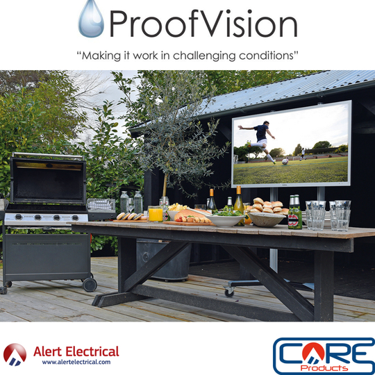 Bring the inside outside this summer with the Proofvision Aire Outdoor TV Range