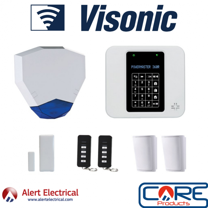 A Wireless Alarm System with WiFi & Lan Connectivity. Visonic PowerMaster-360R Wireless Alarm System