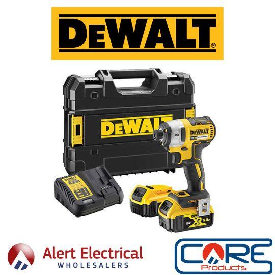 Now Available from Alert Electrical, DeWalt 18v 4.0Ah Li-ion XR Brushless Impact Driver Kit 