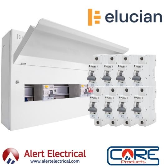 Dual RCD Populated Split Load Consumer Unit from Click Elucian now available to Order.