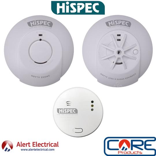 The Hispec Range of Grade D1 Smoke & Heat Alarms in stock at Alert Electrical