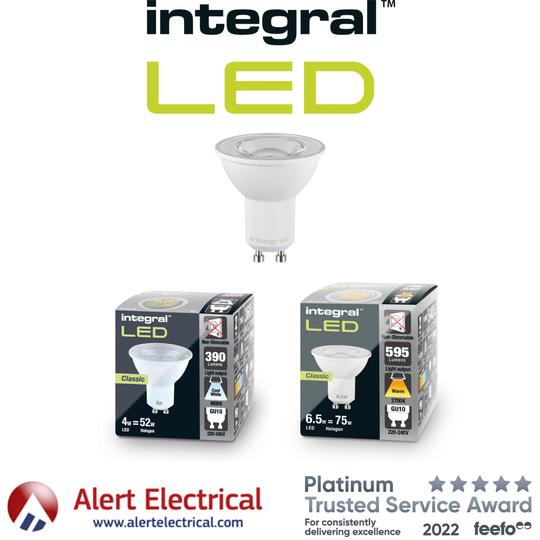 Integral LED High Lumen GU10 range offers a fantastic ratio of value and performance.