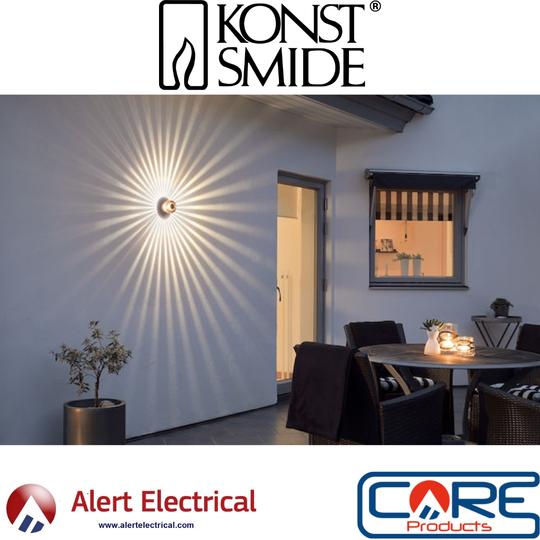 Give the outside of your home that modern look with the Konstsmide Monza LED wall light range