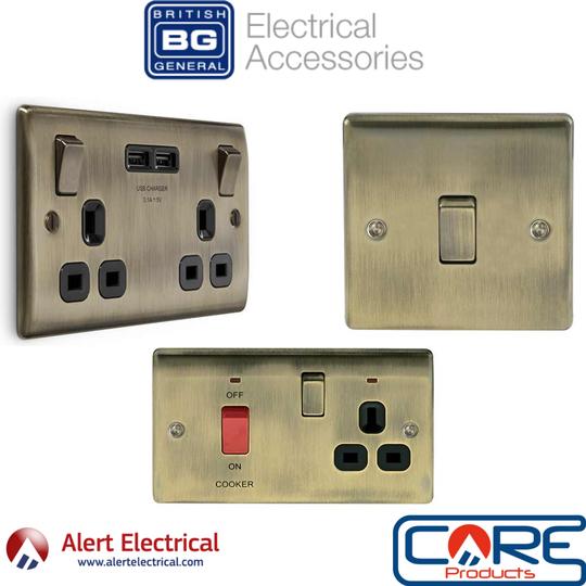 BG Nexus Antique Brass Sockets & Switches now available to order