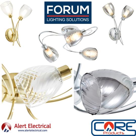 Bring Twisted Style lighting into your home with the Forum Veria Range