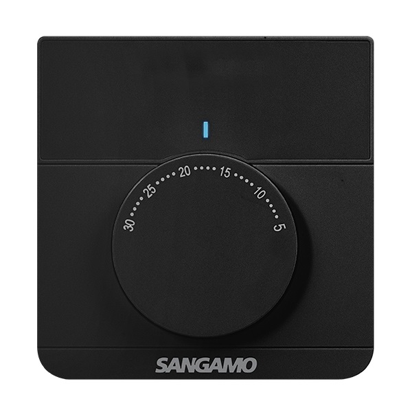 Sangamo Choice+ Electronic Room Thermostat Black | CHPRSTATB
