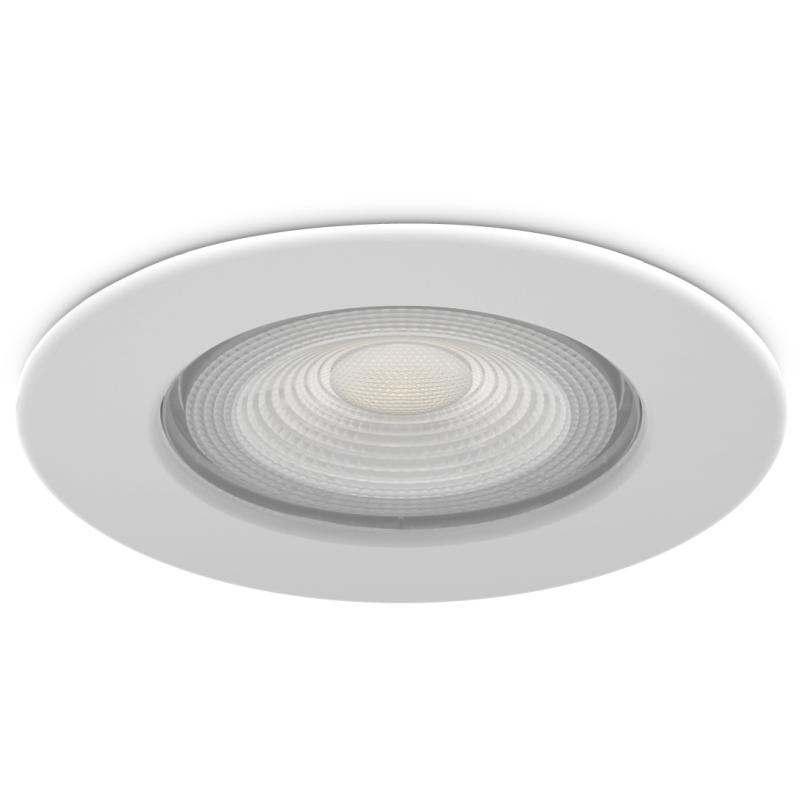 Kosnic ERTA 5W Dimmable Fire Rated IP65 LED 3000k Downlight White | KFDL05DIM/S30-WHT