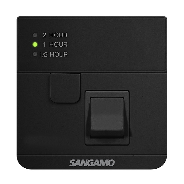 Sangamo Powersaver+ 2 Hour Electronic Boost Timer & Fused Spur Black | PSPBFB