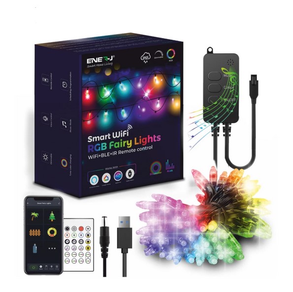  ENER-J Smart RGB WiFi Fairy Lights with 5 Meters length | SHA5326