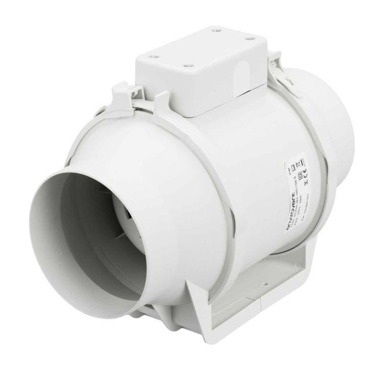 Envirovent Silent MV 100mm 4" Ultra Quiet In-Line Duct Fan with Timer | SILMV160/100T