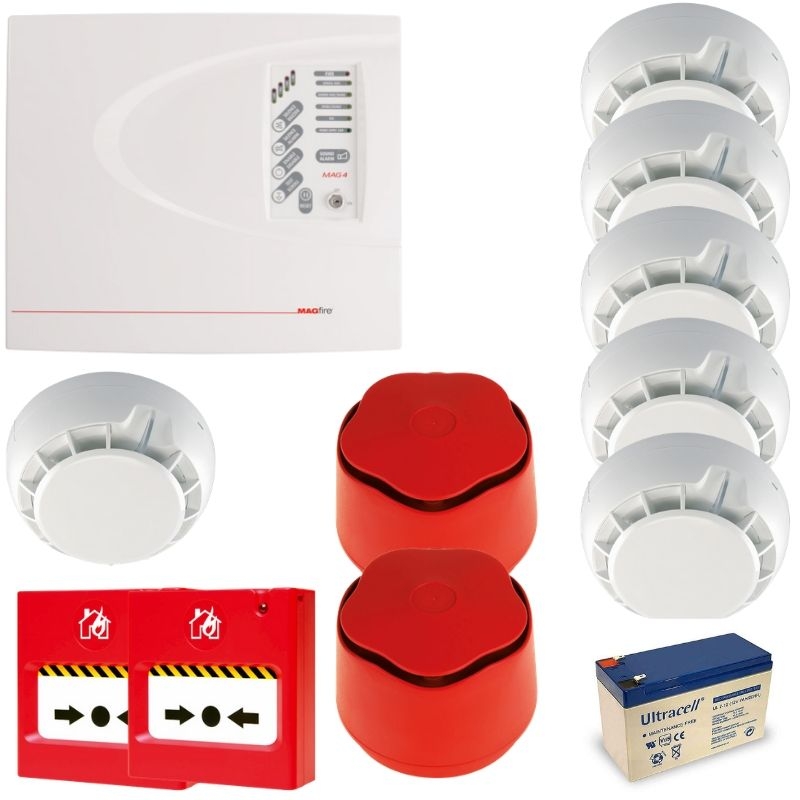 ESP Fireline 4 Zone Conventional Fire Alarm Kit FLK4PH 
